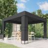 Gazebo with Double Roof 3x3 m Anthracite Colour anthracite Size 3 x 3 m 