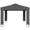 Gazebo with Double Roof 3x3 m - Durable Anthracite Garden Shade