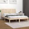 Bed Frame Solid Wood Pine 160x200 cm Colour natural Size 160 x 200 cm 