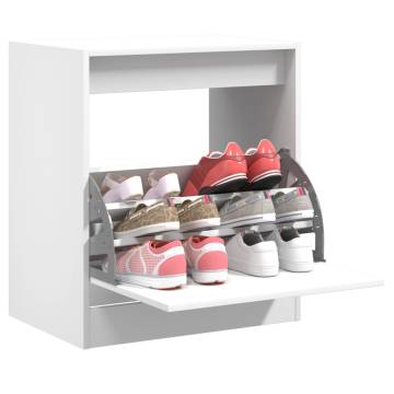 Shoe Cabinet White 60x42x69 cm | Organised Storage Solution