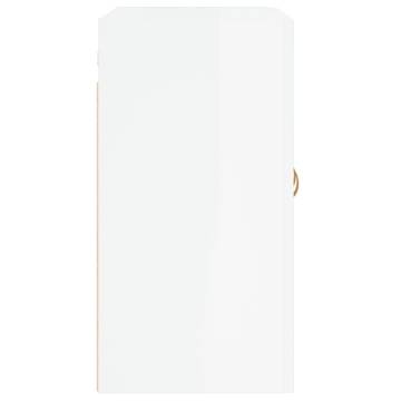 Wall Cabinet High Gloss White 60x31x60 cm | HipoMarket