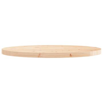 Round Solid Wood Pine Table Top Ø90x3 cm - HipoMarket