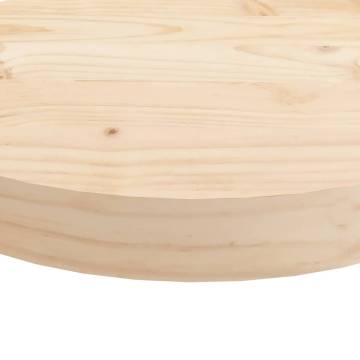 Round Solid Wood Pine Table Top Ø90x3 cm - HipoMarket