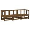 3 Piece Garden Lounge Set - Honey Brown Solid Pine Wood