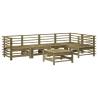 6 Piece Garden Lounge Set - Impregnated Pine Wood