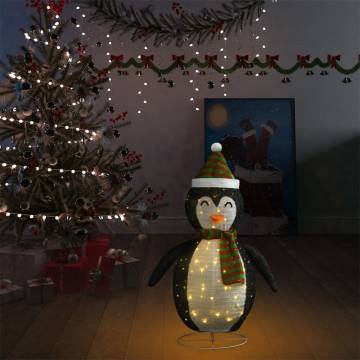 90cm Decorative Christmas Snow Penguin Figure with LED Lights