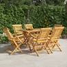 Folding Garden Chairs 6 pcs 56x63x90 cm Solid Wood Teak Quantity in Package 6 Model with armrest 