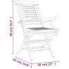 Folding Garden Chairs - 6 pcs Solid Teak Wood | HipoMarket