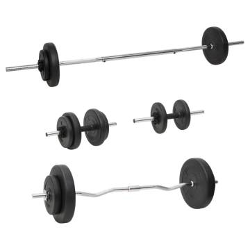 Barbell and Dumbbell Set with Plates 60 kg - Versatile Training