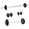 Barbell and Dumbbell with Plates 60 kg Weight 60 kg Model straight bar + curl bar + dumbbell bar Number of 1 