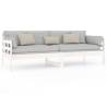 Day Bed White Solid Wood Pine 80x200 cm | HipoMarket