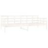 Day Bed White Solid Wood Pine 80x200 cm | HipoMarket