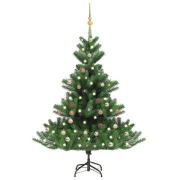 Nordmann Fir Artificial Christmas Tree LED&Ball Set - 120cm