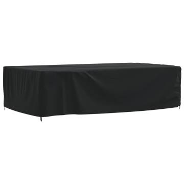 Garden Furniture Cover Black 315x180x74 cm - 420D Oxford