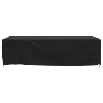 Garden Furniture Cover Black 315x180x74 cm - 420D Oxford