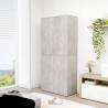 Shoe Cabinet Concrete Grey 80x39x178 cm Engineered Wood Colour concrete grey Quantity in Package 1 Number of Number of shelves 