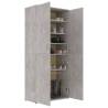 Shoe Cabinet Concrete Grey - 80x39x178 cm | Hipomarket