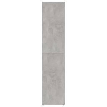 Shoe Cabinet Concrete Grey - 80x39x178 cm | Hipomarket