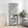 Highboard Grey Sonoma 69.5x34x180 cm Engineered Wood Colour grey sonoma Quantity in Package 1 Model 3 shelves 