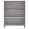 Stylish Grey Sonoma Highboard - 69.5x34x180 cm Engineered Wood