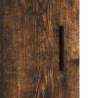 Highboard Smoked Oak 34.5x34x180 cm - Stylish Engineered Wood