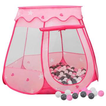 Children Play Tent with 250 Balls - Pink 102x102x82 cm