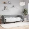 Day Bed Light Grey 90x190 cm Fabric Colour light grey Model without mattress 