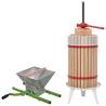 2 Piece Fruit & Wine Press and Crusher Set Capacity 30 l + 7 l crusher 