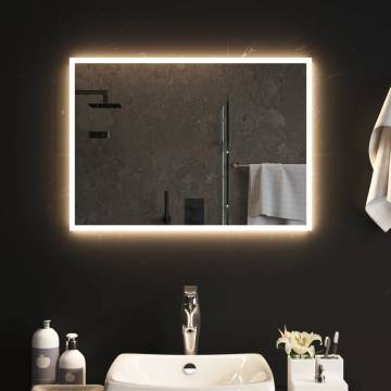 Stylish LED Bathroom Mirror 50x70 cm | HipoMarket