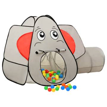 Elephant Children Play Tent with 250 Balls - Grey 174x86x101 cm