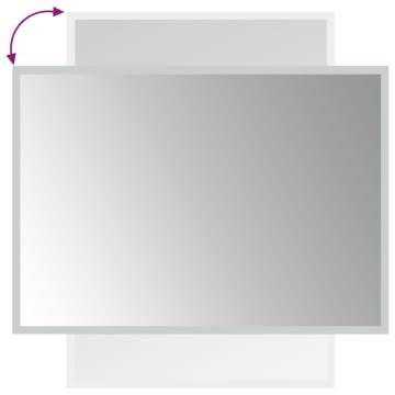 Stylish LED Bathroom Mirror 50x70 cm | HipoMarket