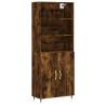 Stylish Highboard Smoked Oak | 69.5x34x180 cm | Hipomarket