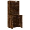 Stylish Highboard Smoked Oak | 69.5x34x180 cm | Hipomarket