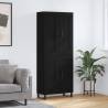 Highboard Black 69.5x34x180 cm Engineered Wood Colour black Quantity in Package 1 Model 2 wood doors 