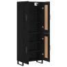 Stylish Highboard Black 69.5x34x180 cm - Hipomarket