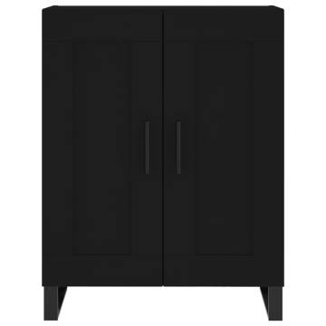 Stylish Highboard Black 69.5x34x180 cm - Hipomarket