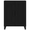 Stylish Highboard Black 69.5x34x180 cm - Hipomarket