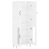 Stylish Highboard High Gloss White - 69.5x34x180 cm | HipoMarket