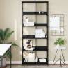 Bookshelf Black 78.5x33x188.5 cm Engineered Wood Colour black Quantity in Package 1 Height 188.5 cm 