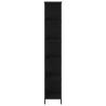 Black Bookshelf 78.5x33x188.5 cm - Engineered Wood Storage