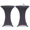 Stretch Table Cover 4 pcs 80 cm Anthracite - Stylish & Versatile