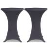 Stretch Table Cover 4 pcs 80 cm Anthracite - Stylish & Versatile