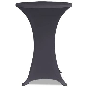 Stretch Table Cover 4 pcs 80 cm Anthracite - Stylish & Versatile