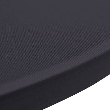 Stretch Table Cover 4 pcs 80 cm Anthracite - Stylish & Versatile