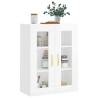 High Gloss White Wall Mounted Cabinet - 69.5x34x90 cm