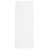 High Gloss White Wall Mounted Cabinet - 69.5x34x90 cm