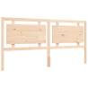 Solid Wood Bed Frame with Headboard 200x200 cm | Hipo Market