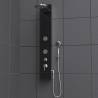 SCHÜTTE Anthracite Glass Shower Panel with Mixer - Hipomarket