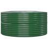 Garden Raised Bed Powder-coated Steel 510x140x68 cm Green