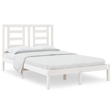 White Solid Pine Bed Frame 120x200 cm | Modern Bedroom Style